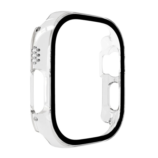 Tempered Glass Film PC Watch Case For Apple Watch Ultra 1 / 2 / 3 49mm(Transparent) by buy2fix