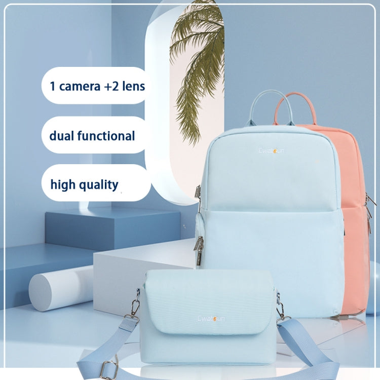 CADeN D75 Camera Backpacks Large Shockproof Cameras Lens Bags, Size:37 x 30 x 17cm(Pink) - Camera Accessories by CADeN | Online Shopping UK | buy2fix