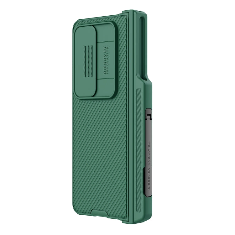 For Samsung Galaxy Z Fold4 5G NILLKIN Black Mirror Pro Series Camshield PC Phone Case with Pen Slot, Set Version(Green) - Galaxy Z Fold4 5G Cases by NILLKIN | Online Shopping UK | buy2fix