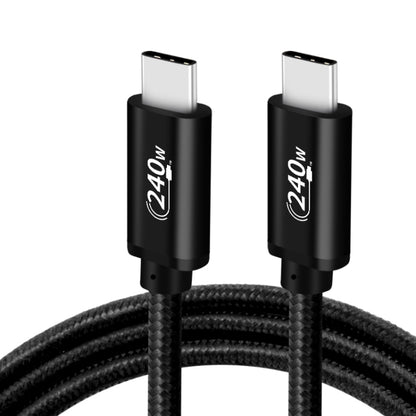 PD240W USB-C / Type-C to Type-C Fast Charging Data Cable, Length:1m(Black) -  by buy2fix | Online Shopping UK | buy2fix