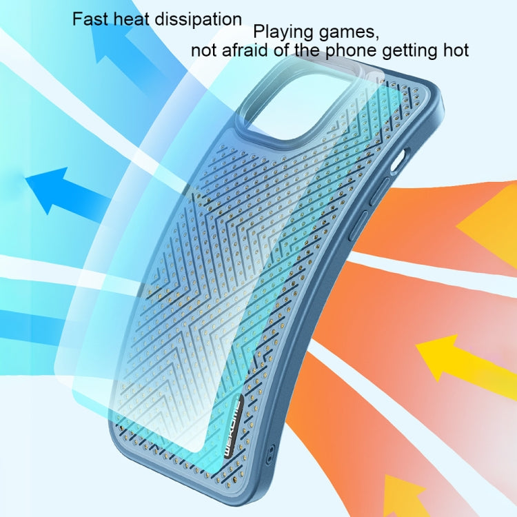 For iPhone 14 Pro Max WEKOME Graphene Heat Dissipation Phone Case (Blue) - iPhone 14 Pro Max Cases by WK | Online Shopping UK | buy2fix