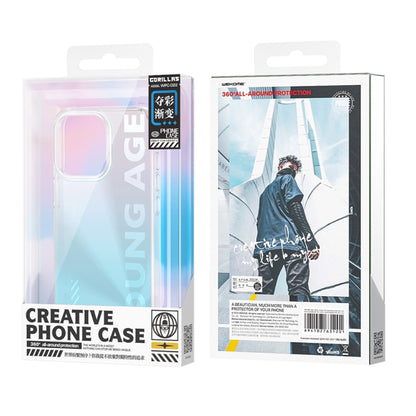 For iPhone 13 WEKOME Gorillas Gradient Colored Phone Case(Blue) - iPhone 13 Cases by WK | Online Shopping UK | buy2fix