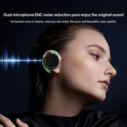 T&G F2 Ear Mount Waterproof Wireless Bluetooth Noise Reduction Earphone, Waterproof Level: IPX5(Black) - Bluetooth Earphone by T&G | Online Shopping UK | buy2fix