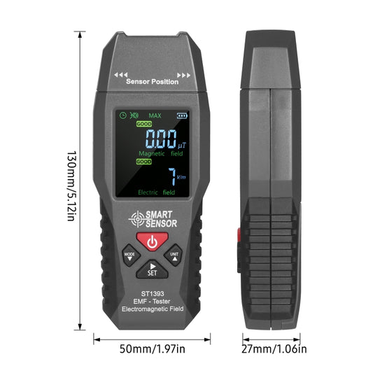 SmartSensor AS1393 Handheld Electromagnetic Radiation Detector(Black) by SMART SENSOR