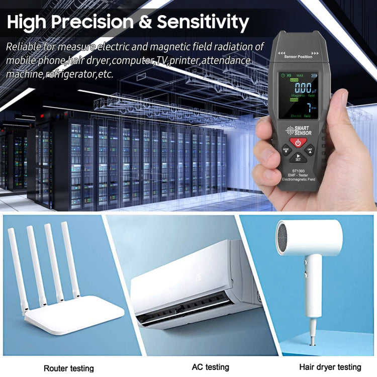 SmartSensor AS1392 Handheld Electromagnetic Radiation Detector(Blue) - Consumer Electronics by buy2fix | Online Shopping UK | buy2fix