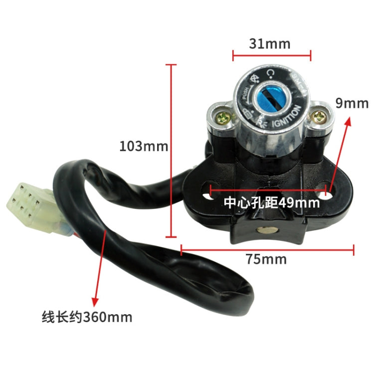 Motorcycle Ignition Switch Key Electric Door Lock For GSXR600 7500 GSF600 1200 by buy2fix