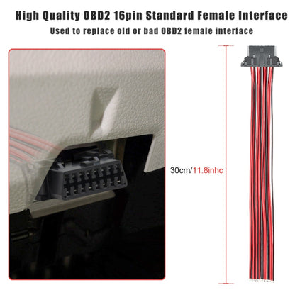 30cm 16Pin Fixed Terminal Extension Cable Female Plug for KIA - In Car by buy2fix | Online Shopping UK | buy2fix