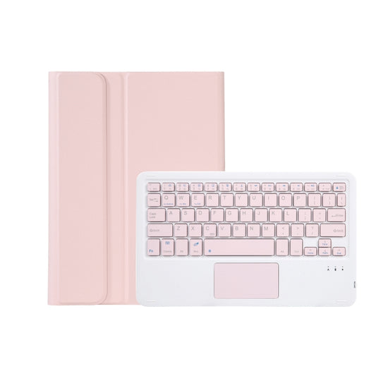 AM18-A Bluetooth Keyboard Leather Case with Touchpad For Lenovo XiaoXin Pad Pro 2022 11.2 inch(Pink) by buy2fix