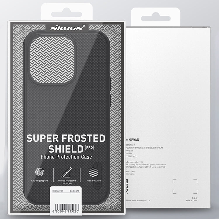 For iPhone 14 NILLKIN Frosted Shield Pro Magsafe Phone Case(Black) - iPhone 14 Cases by NILLKIN | Online Shopping UK | buy2fix