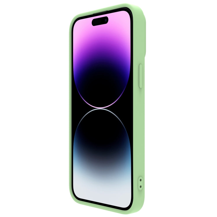 For iPhone 14 Pro Max NILLKIN CamShield Liquid Silicone Phone Case(Green) - iPhone 14 Pro Max Cases by NILLKIN | Online Shopping UK | buy2fix