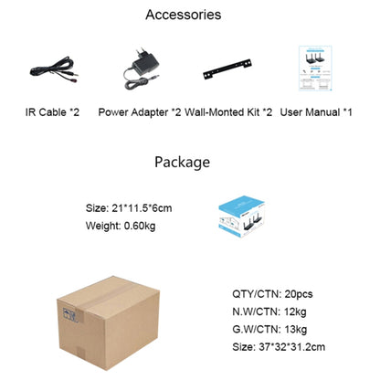 Measy Air Pro HD 1080P 3D 2.4GHz / 5GHz Wireless HD Multimedia Interface Extender,Transmission Distance: 100m(UK Plug) - Consumer Electronics by Measy | Online Shopping UK | buy2fix