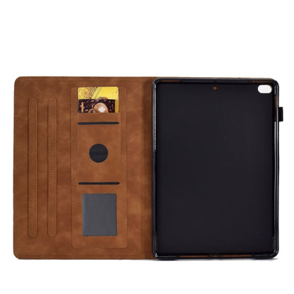 For iPad 9.7 2018&2017 / Air 2 / Air Embossed Smile Flip Tablet Leather Smart Case(Brown) by buy2fix