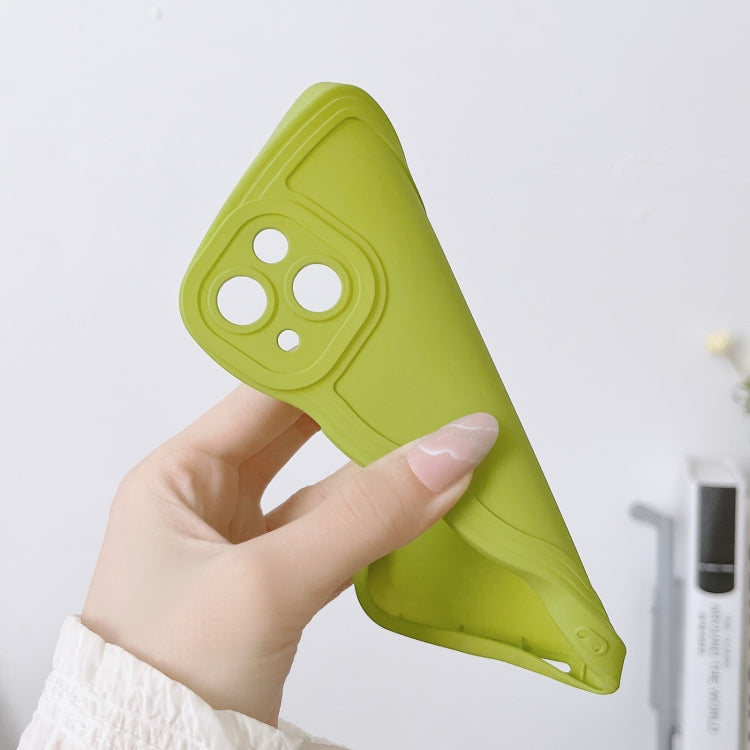 For iPhone 12 Pro Max Wave Edge Silicone Phone Case(Green) by buy2fix