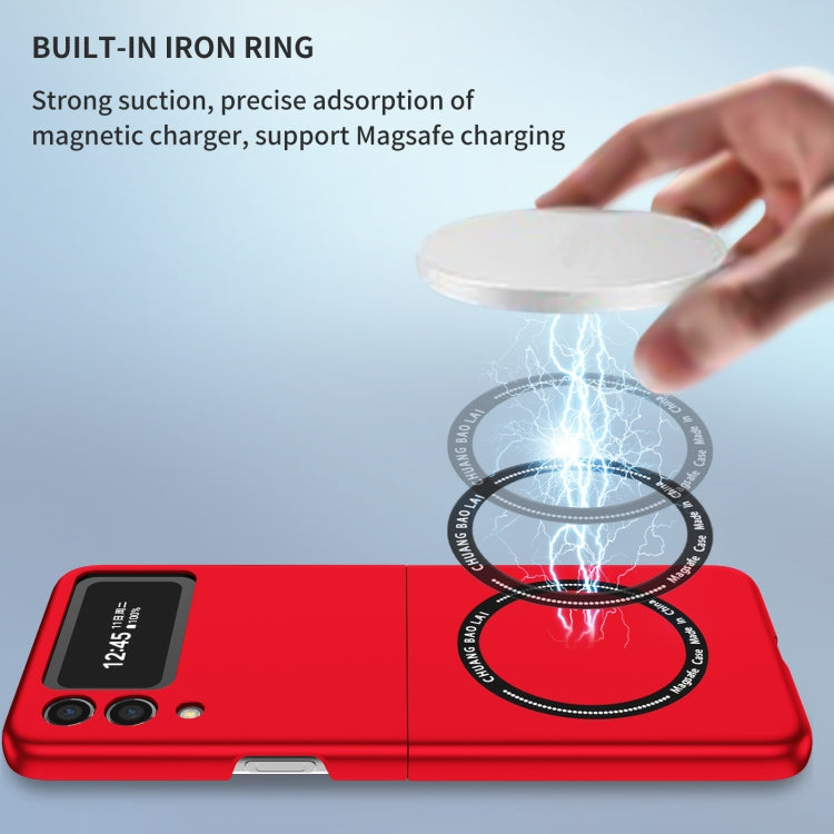 For Samsung Galaxy Z Flip3 5G Magsafe Magnetic Folding PC Phone Case(Red) by buy2fix