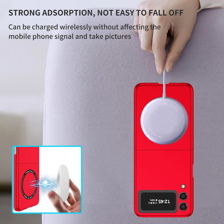 For Samsung Galaxy Z Flip3 5G Magsafe Magnetic Folding PC Phone Case(Red) by buy2fix