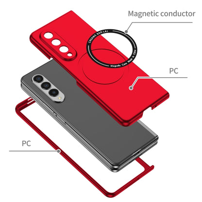 For Samsung Galaxy Z Fold3 5G Magsafe Magnetic Folding PC Phone Case(Red) by buy2fix