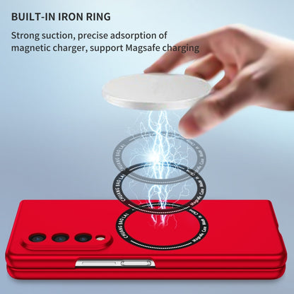 For Samsung Galaxy Z Fold3 5G Magsafe Magnetic Folding PC Phone Case(Red) by buy2fix