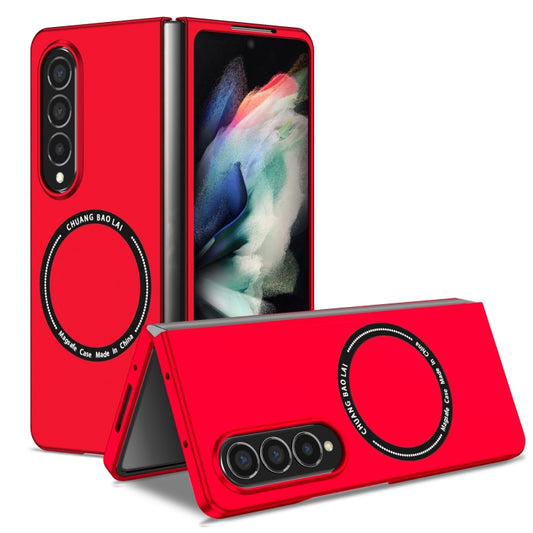 For Samsung Galaxy Z Fold4 Magsafe Magnetic Folding PC Phone Case(Red) - Galaxy Z Fold4 5G Cases by buy2fix | Online Shopping UK | buy2fix