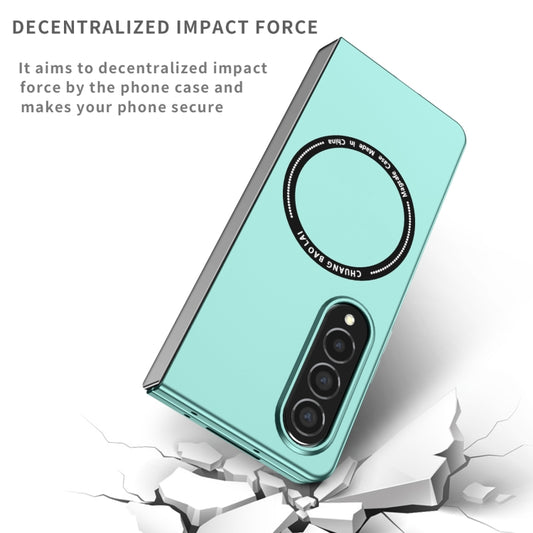 For Samsung Galaxy Z Fold4 Magsafe Magnetic Folding PC Phone Case(Light Blue) by buy2fix