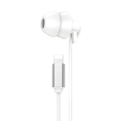 WEKOME YB02 SHQ Series In-Ear Sleep Wired Earphone, Plug Type:8 Pin(White) - In Ear Wired Earphone by WK | Online Shopping UK | buy2fix