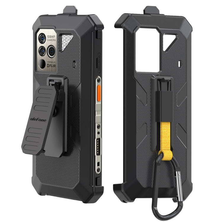 For Ulefone Power Armor 18T Ulefone Back Clip Phone Case with Carabiner (Black) - Ulefone Cases by Ulefone | Online Shopping UK | buy2fix