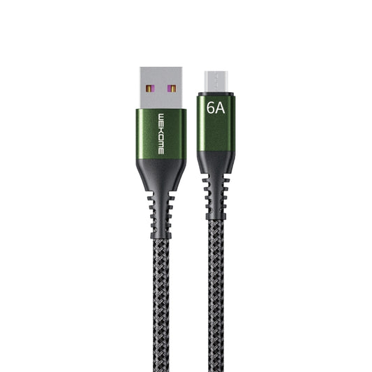 WEKOME WDC-169M Raython Series 6A USB to Micro USB Fast Charge Data Cable Length: 1m(Black) -  by WK | Online Shopping UK | buy2fix