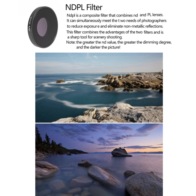 JSR LS ND8PL Lens Filter For DJI Osmo Action 3 / GoPro Hero11 Black / HERO10 Black / HERO9 Black - DJI & GoPro Accessories by buy2fix | Online Shopping UK | buy2fix