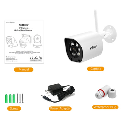 SriHome SH034C 4.0MP AI Humanoid Tracking WiFi Outdoor Surveillance Camera(AU Plug) - Security by SriHome | Online Shopping UK | buy2fix