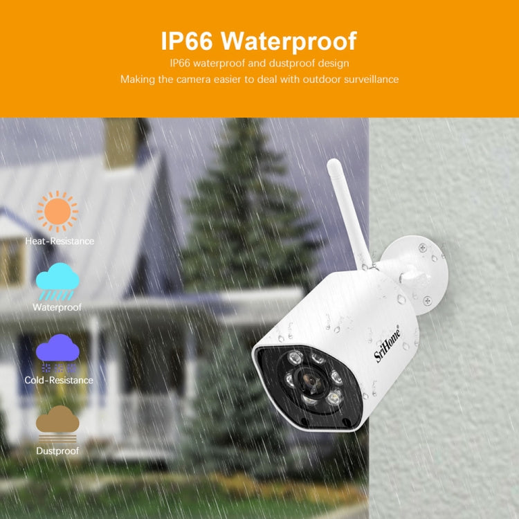 SriHome SH034C 4.0MP AI Humanoid Tracking WiFi Outdoor Surveillance Camera(AU Plug) - Security by SriHome | Online Shopping UK | buy2fix