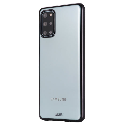 For Galaxy S20+ GEBEI Plating TPU Shockproof Protective Case(Black) by GEBEI