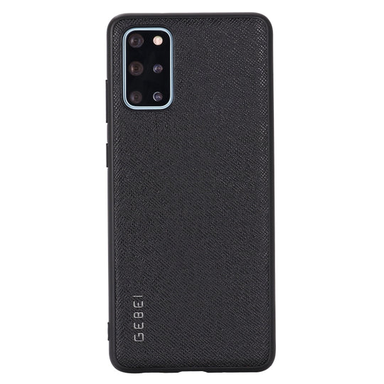 For Galaxy S20+ GEBEI Full-coverage Shockproof Leather Protective Case(Black)
