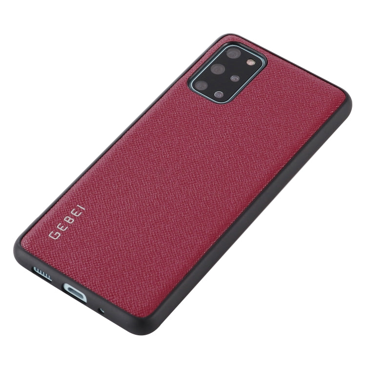 For Galaxy S20+ GEBEI Full-coverage Shockproof Leather Protective Case(Red) - Galaxy Phone Cases by GEBEI | Online Shopping UK | buy2fix