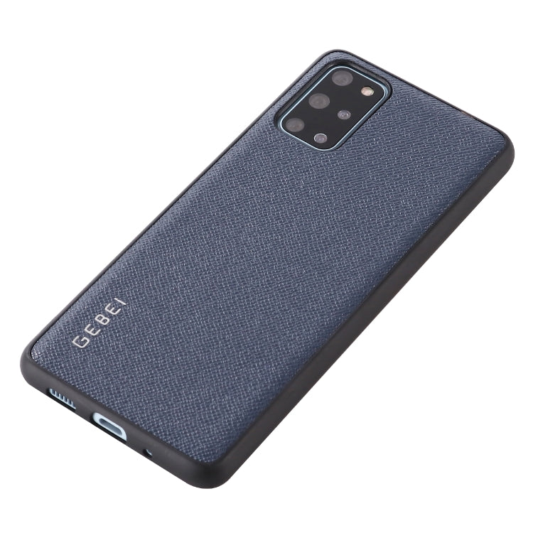 For Galaxy S20+ GEBEI Full-coverage Shockproof Leather Protective Case(Blue) - Galaxy Phone Cases by GEBEI | Online Shopping UK | buy2fix