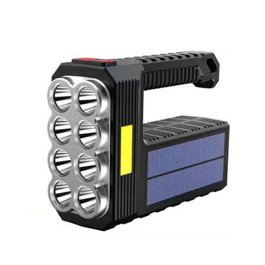 Solar Charging Super Bright Waterproof 8 LED Camping Flashlight Lamp by buy2fix