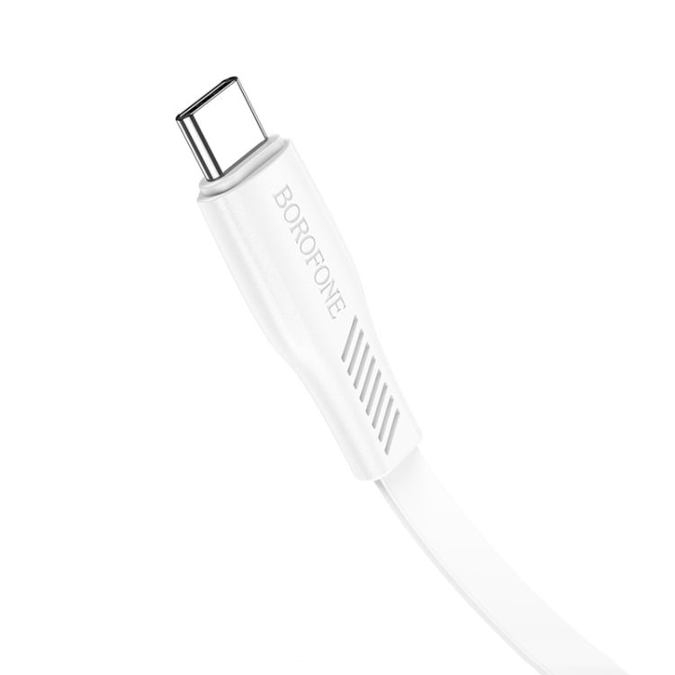 Borofone BX85 1m 60W USB-C / Type-C to Type-C Auspicious Charging Data Cable(White) -  by Borofone | Online Shopping UK | buy2fix