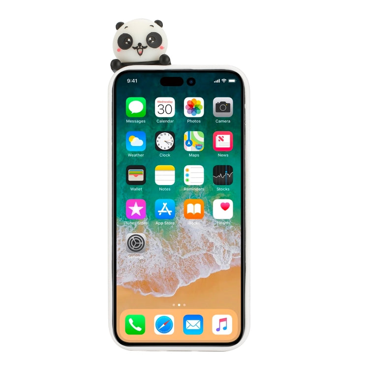 For iPhone 14 Pro Max Shockproof Cartoon TPU Phone Case(Panda) - Apple Accessories by buy2fix | Online Shopping UK | buy2fix