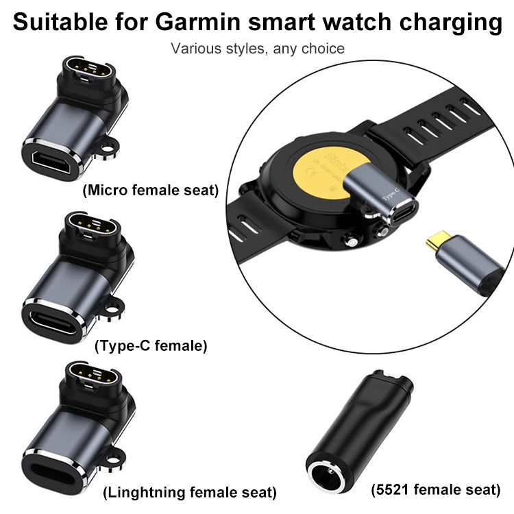 For Garmin Watch Charging Adapter, Interface:Micro USB 90 Elbow - Smart Wear by buy2fix | Online Shopping UK | buy2fix