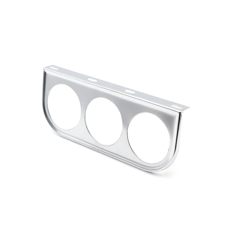 Car 52mm 3 Holes Iron Dash Gauge Meter Pod Mount Holder(Silver) - In Car by buy2fix | Online Shopping UK | buy2fix