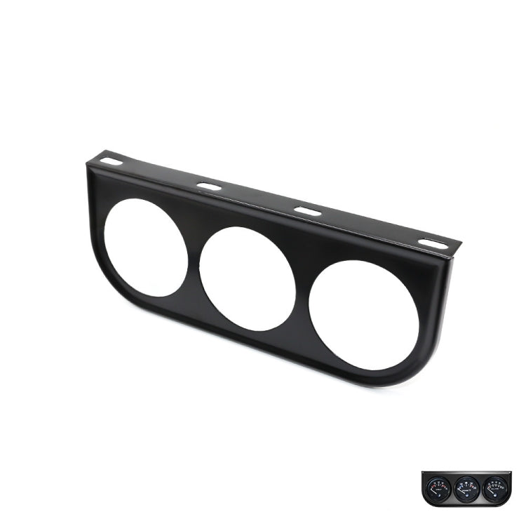 Car 52mm 3 Holes Iron Dash Gauge Meter Pod Mount Holder(Black) - In Car by buy2fix | Online Shopping UK | buy2fix