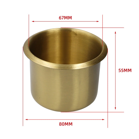 Functional Sofa RV Cup Holder Car Embedded Brass Cup Holder, Style:6.7x5.5cm by buy2fix