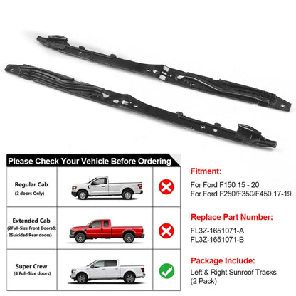 For Ford F-150 2015-2020 / F-250 2017-2019 Car Sunroof Track Assembly Repair Kit - In Car by buy2fix | Online Shopping UK | buy2fix