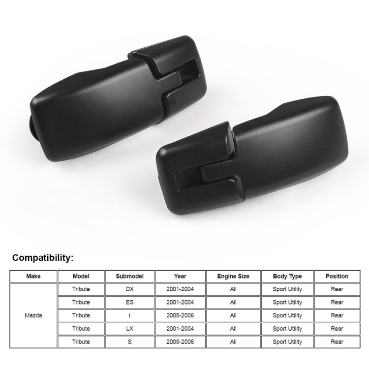 For Mazda Tribute 2001-2006 Car Rear Tailgate Window Glass Hinges ECY1622AXA - In Car by buy2fix | Online Shopping UK | buy2fix