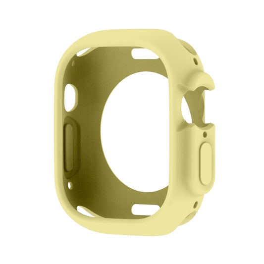 For Apple Watch Ultra 3 / 2 / 1 49mm Candy TPU Protective Case(Yellow) by buy2fix