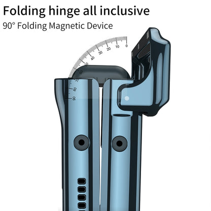 For Samsung Galaxy Z Fold4 GKK Integrated Magnetic Hinged Phantom Phone Case(Wine Red) by GKK