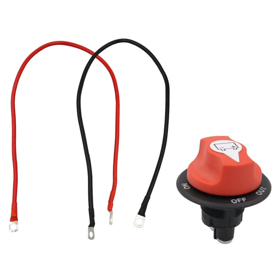Sélecteur de batterie de Yacht de voiture 50A 10AWG, isolateur de déconnexion, interrupteur rotatif coupé avec cordon d'alimentation