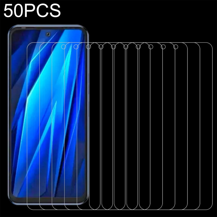 For TECNO Pova 4 50pcs 0.26mm 9H 2.5D Tempered Glass Film - Tecno Tempered Glass by buy2fix | Online Shopping UK | buy2fix