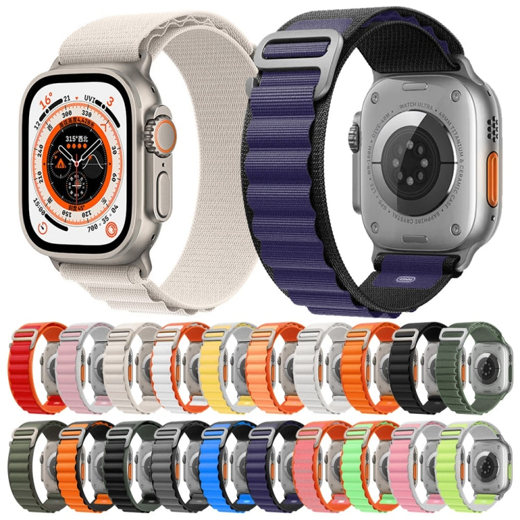 For Apple Watch Ultra 49mm Nylon Watch Band (Starlight) by buy2fix