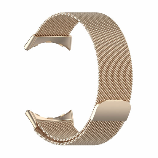 For Google Pixel Watch Milanese Stainless Steel Metal Watch Band (Champagne Gold) by buy2fix