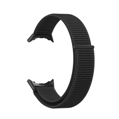 For Google Pixel Watch Nylon Woven Watch Band(Black) - Smart Wear by buy2fix | Online Shopping UK | buy2fix