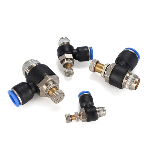 SL8-04 LAIZE Throttle Valve Quick Fitting Pneumatic Connector - Interface Series by LAIZE | Online Shopping UK | buy2fix